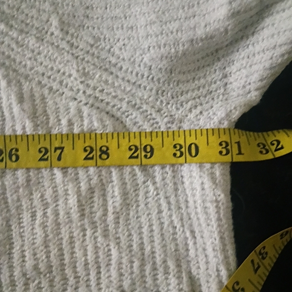 Torrid White Button Down Cable Knit Cardigan Sweater - Picture 5 of 6